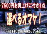 7500円お買上げに付き1点 選べるオマケ！